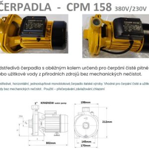 Čerpadla 12važ 380v Kingnew